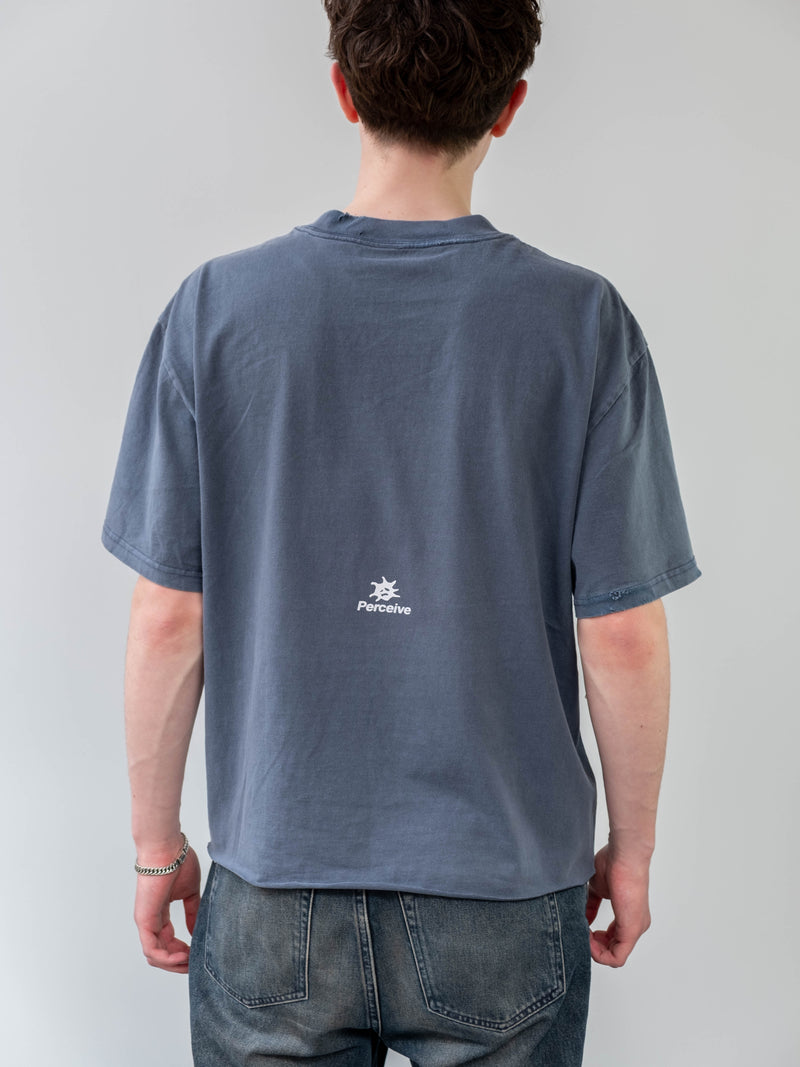 Quote Tee Faded Indigo