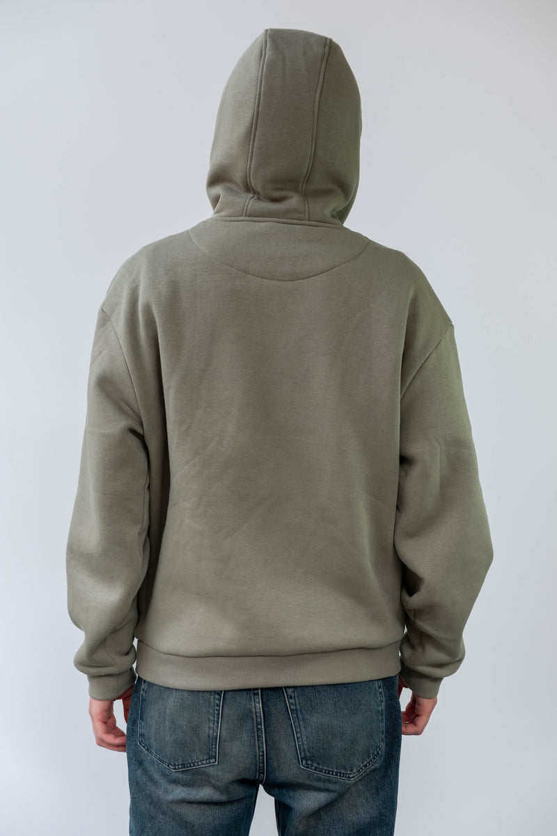 Logo-Hoodie Olivgrün