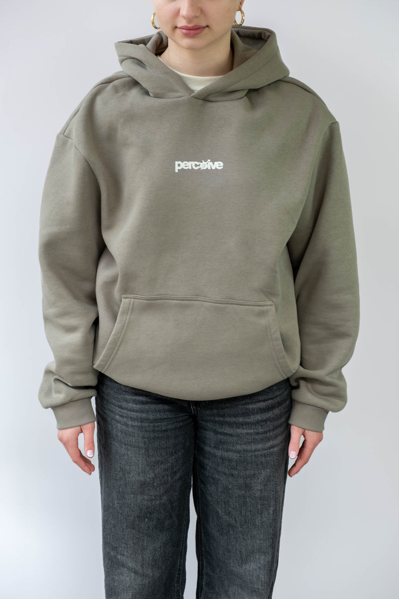Logo-Hoodie Olivgrün