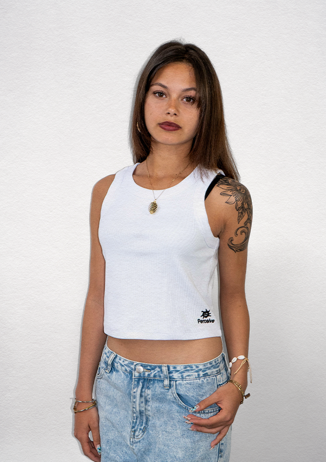 Essential Croptop White