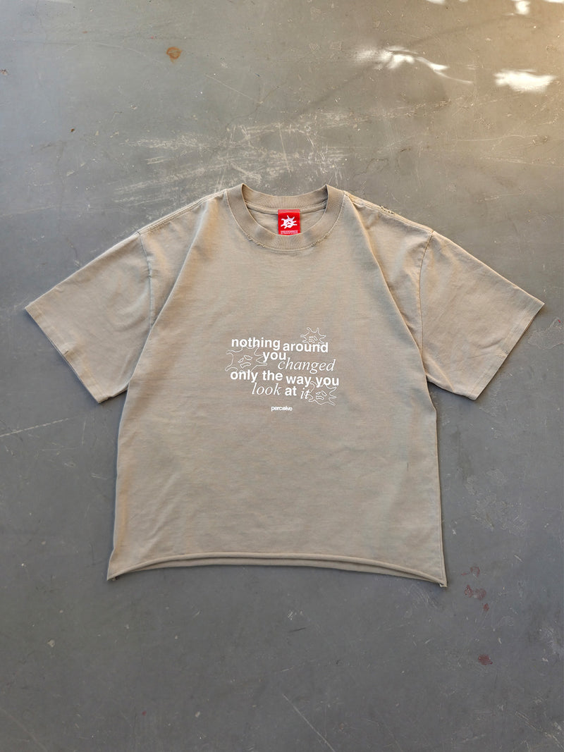 Quote Tee Faded Eucalyptus