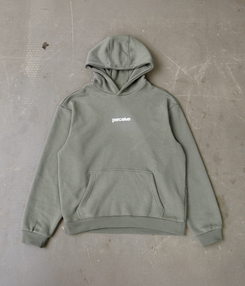 Logo-Hoodie Olivgrün