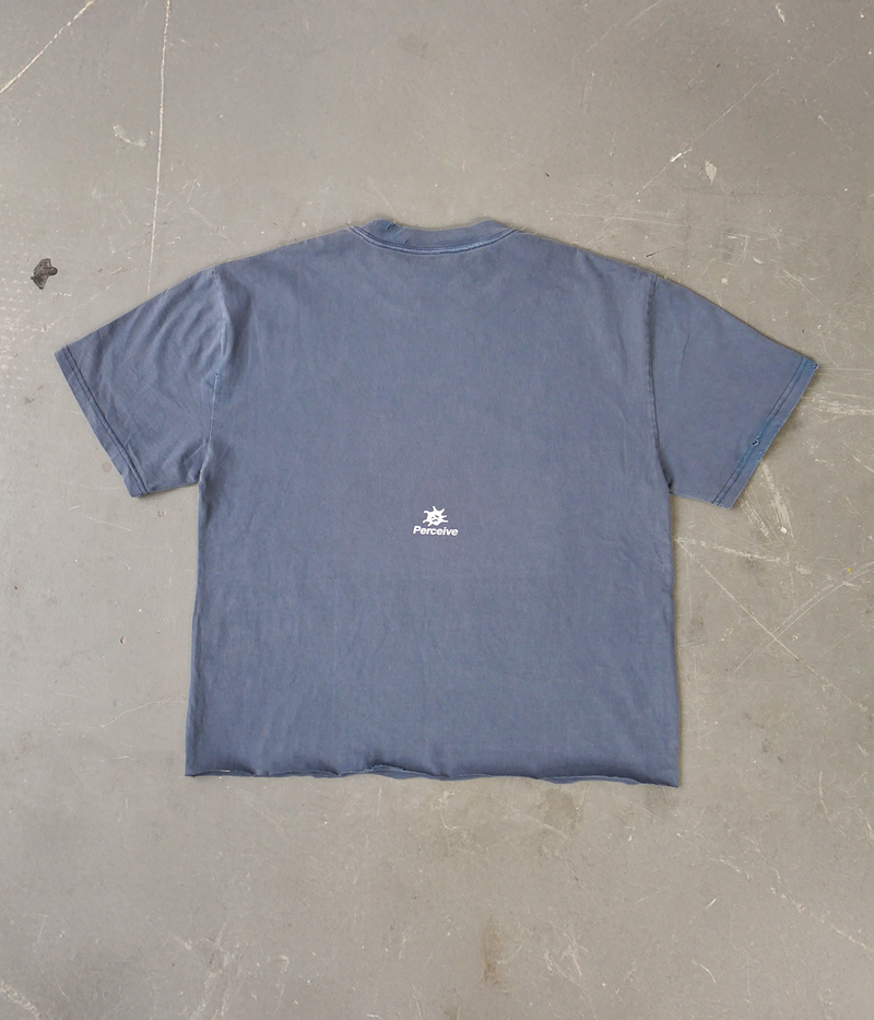 Quote Tee Faded Indigo