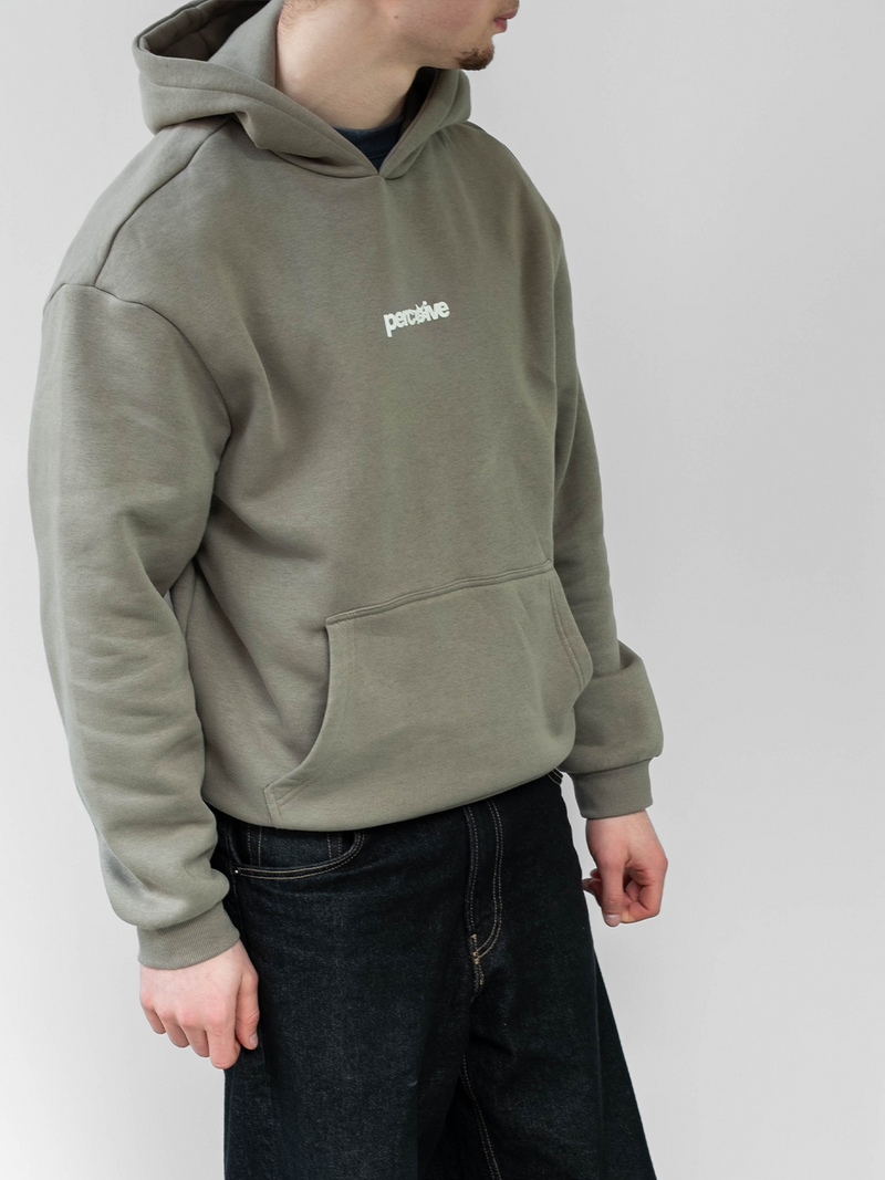 Logo-Hoodie Olivgrün